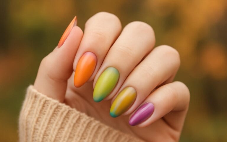 Aura nails na przełom lata i jesieni 2026 – trendy i inspiracje