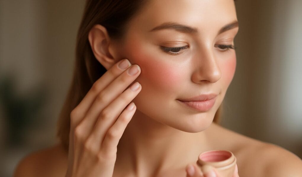 Jak nakładać róż w kremie dla świeżego efektu liftingu