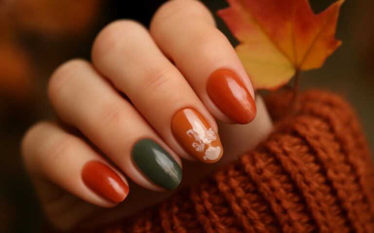 Jesienny manicure 2026 – trendy, kolory i zdobienia