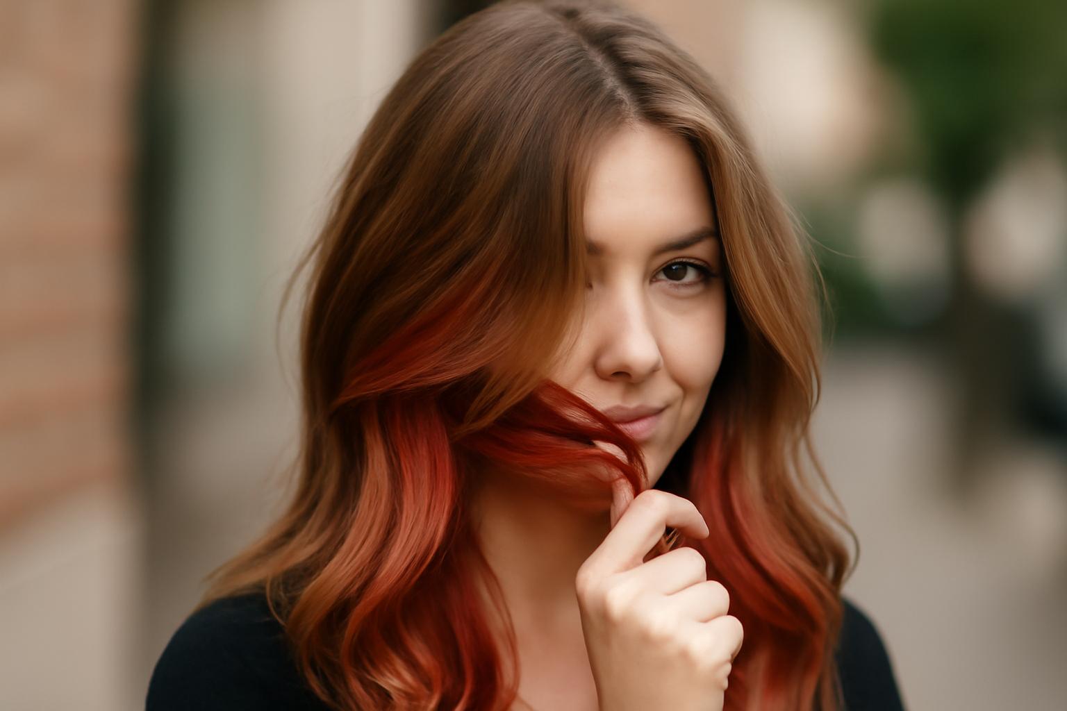 Peekaboo highlights – subtelne ukryte refleksy koloru