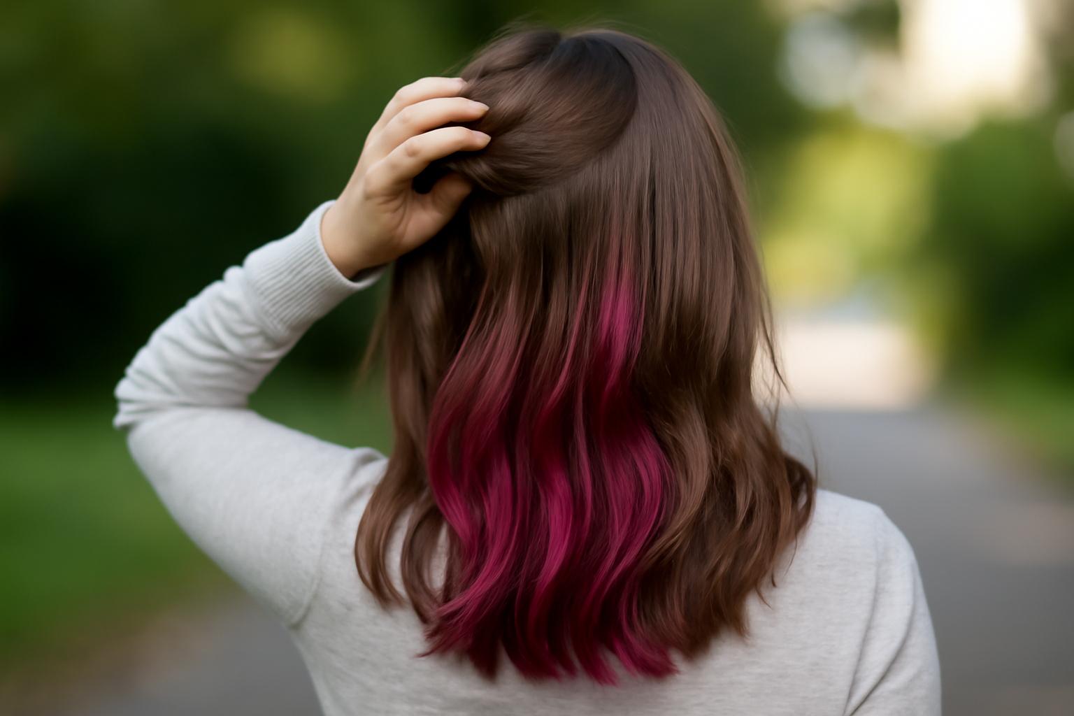 Peekaboo highlights – subtelne ukryte refleksy koloru