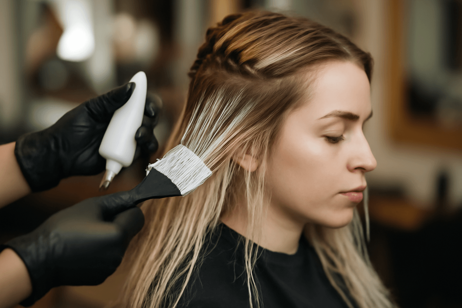 Pielęgnacja włosów zniszczonych rozjaśnianiem keratyna