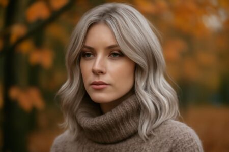 Popielaty blond na jesień 2026 – inspiracje i pielęgnacja