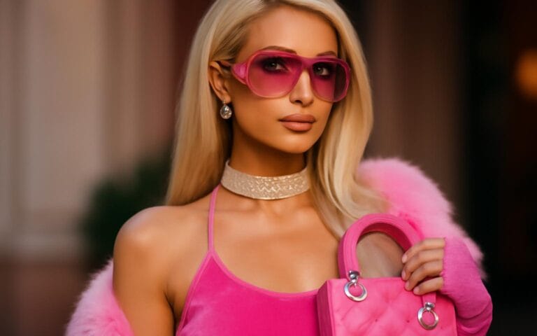 Styl Paris Hilton Y2K – róż, glamour i kampowy luksus