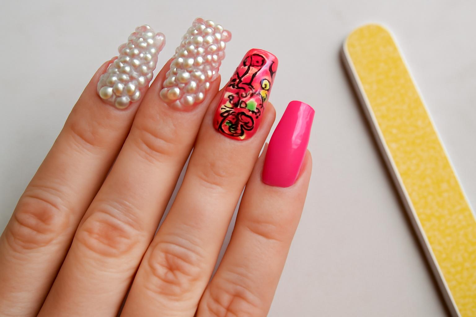 Świąteczny manicure na imprezę – elegancja, blask i trendy
