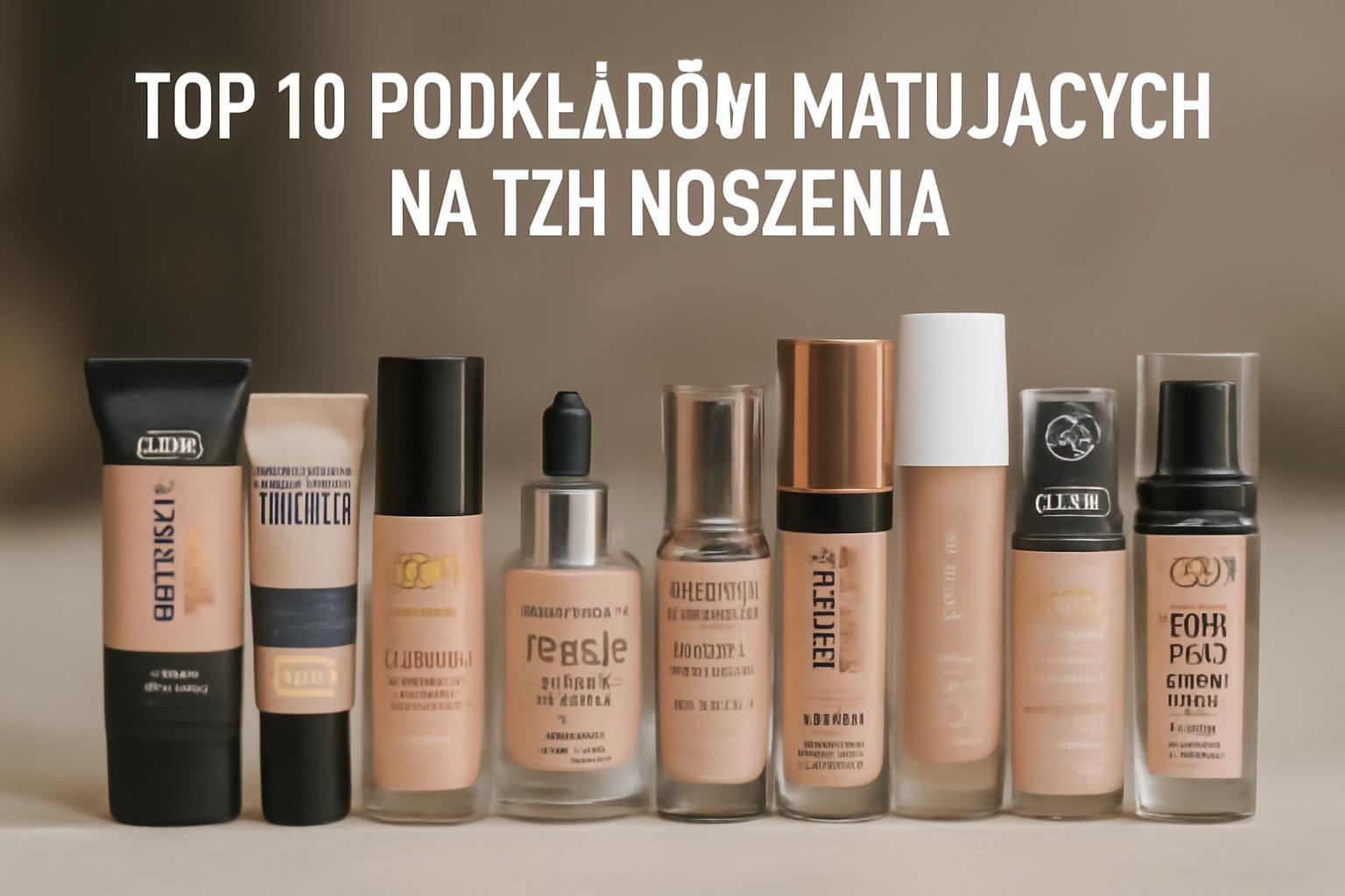 TOP 10 podkładów matujących na 12h noszenia