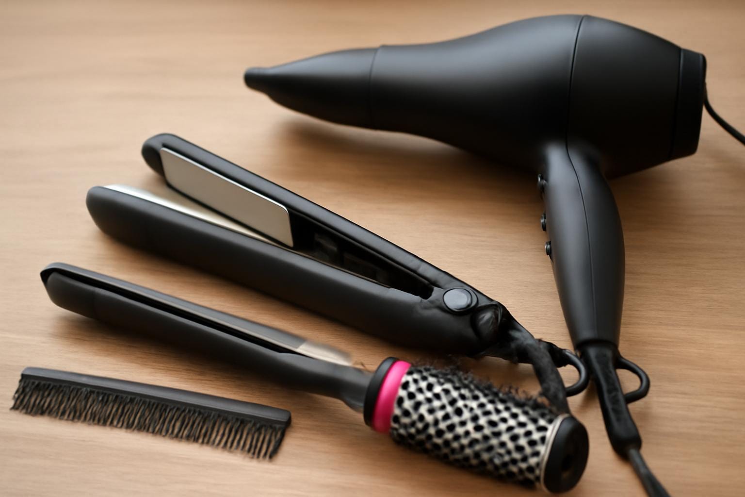 Układanie baby hair i wygładzanie odstających włosków