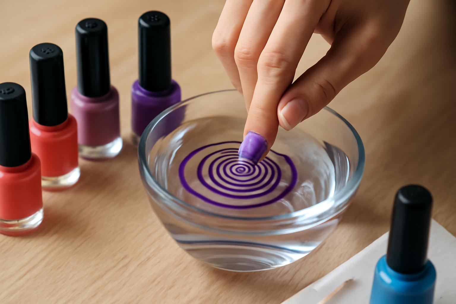 Water marble nails – jak zrobić marmurkowe paznokcie