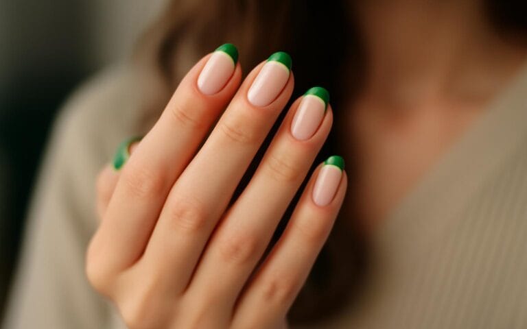 Zielony french manicure – modne inspiracje i warianty