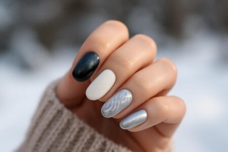 Zimowe trendy w manicure 2026: kolory, efekty i tekstury