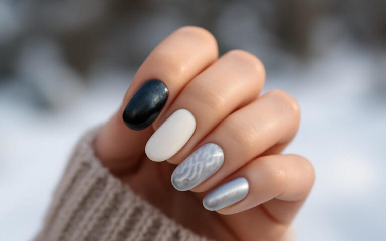 Zimowe trendy w manicure 2026: kolory, efekty i tekstury