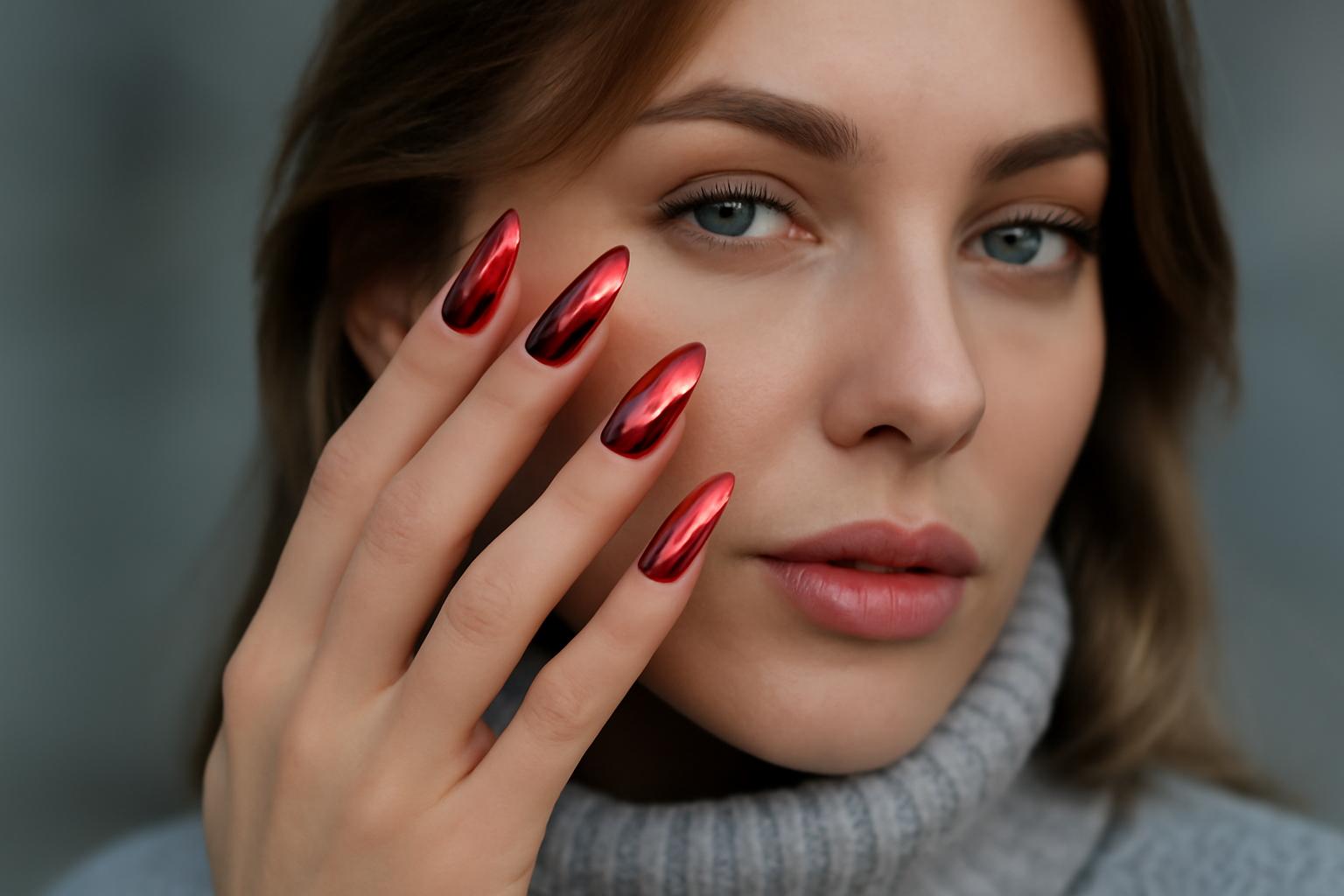 Zimowe trendy w manicure 2026: kolory, efekty i tekstury